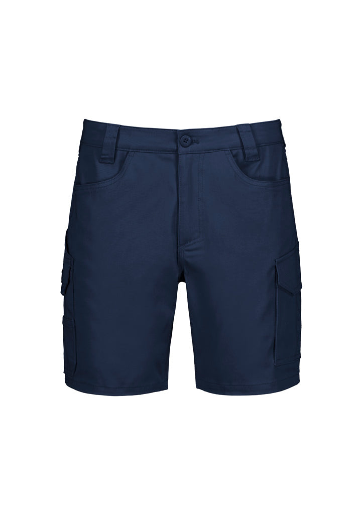 Mens Essential Stretch Cargo Short - Navy - Front