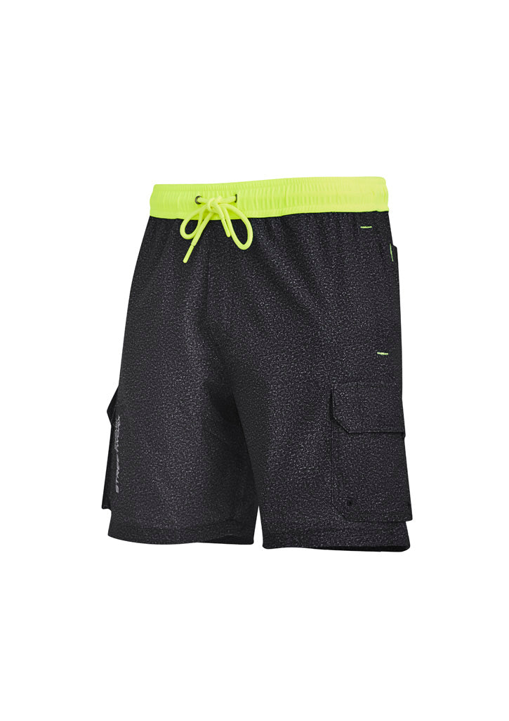 Mens Streetworx Board Short - Grey Marle - View
