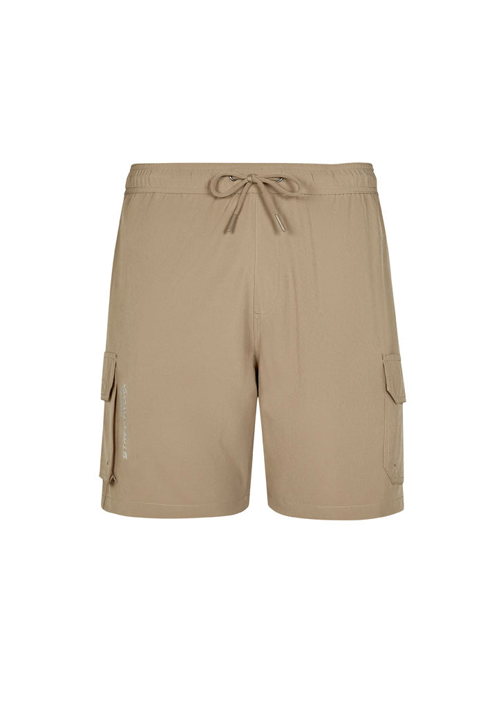 Mens Streetworx Board Short - Khaki - Front