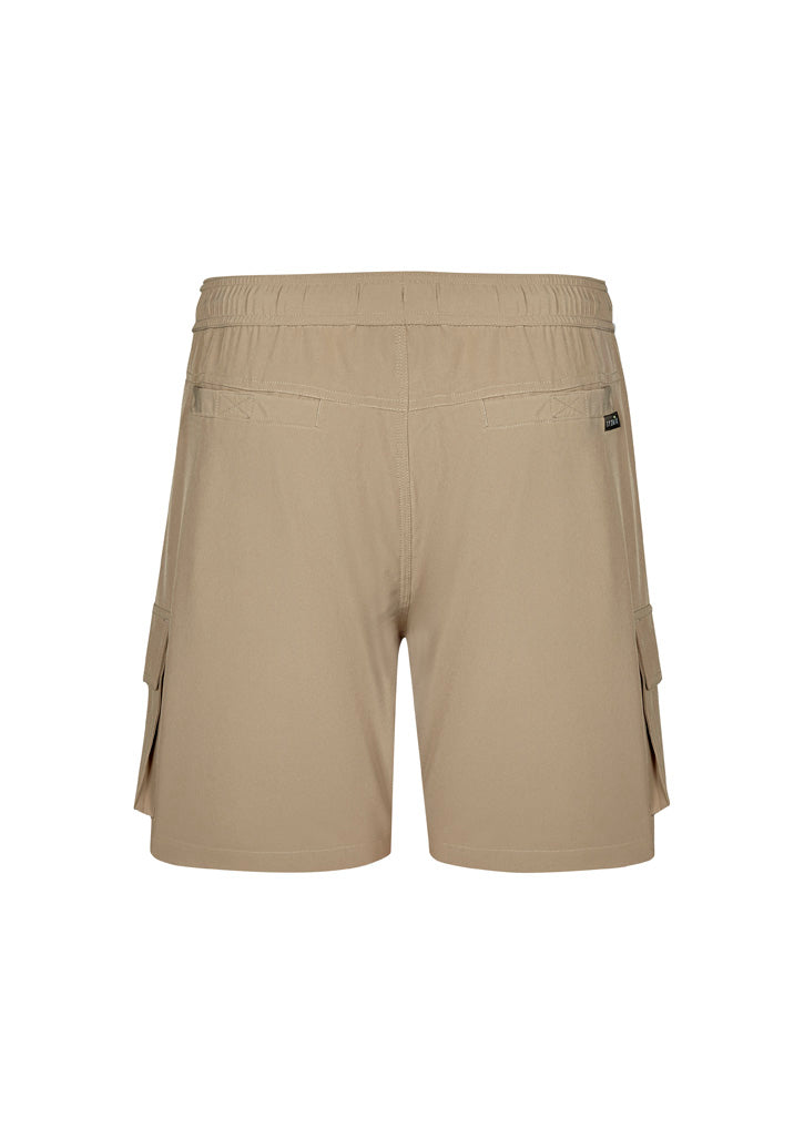Mens Streetworx Board Short - Khaki - Back