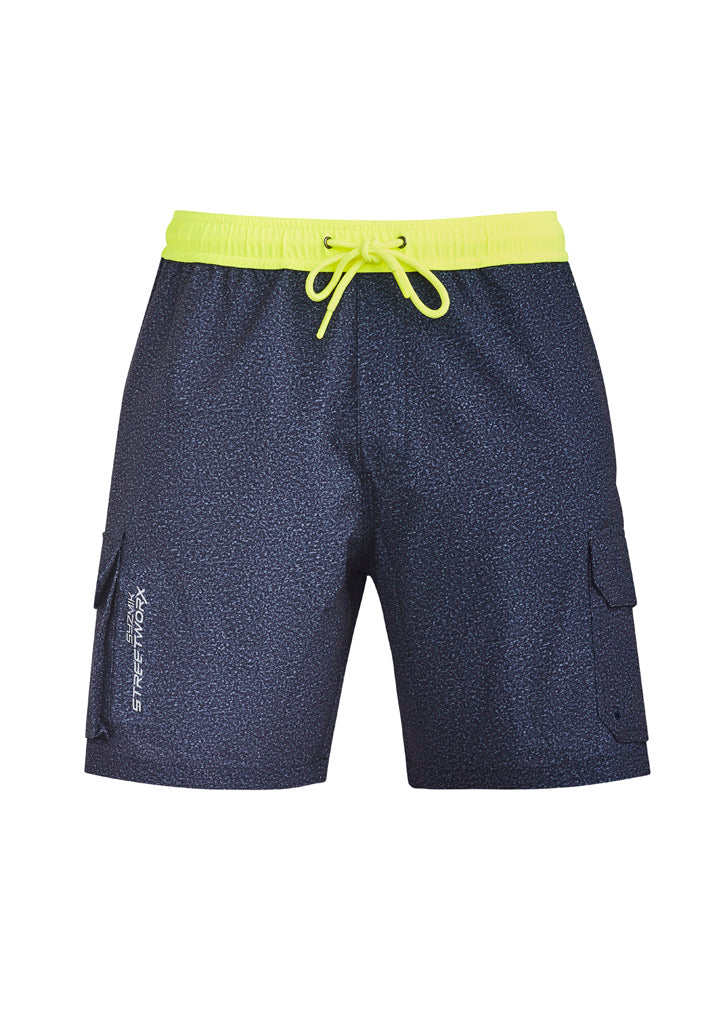 Mens Streetworx Board Short - Navy Marle - Front