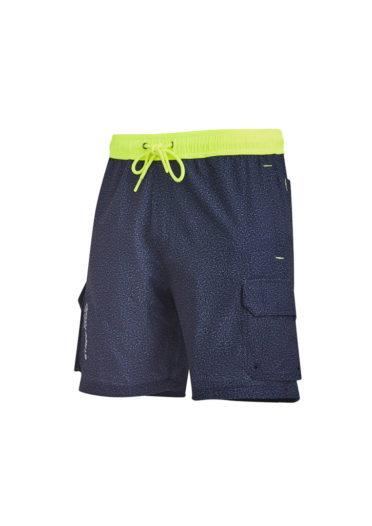 Mens Streetworx Board Short - Navy Marle - View