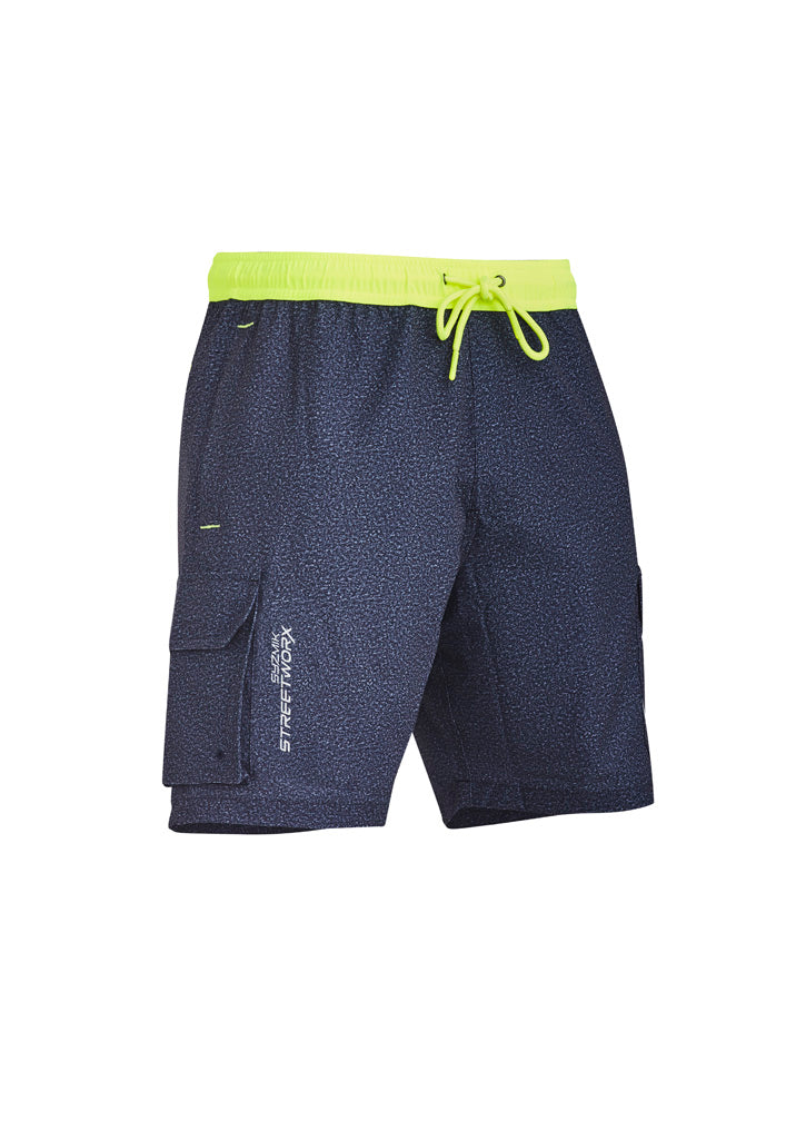 Mens Streetworx Board Short - Navy Marle - View