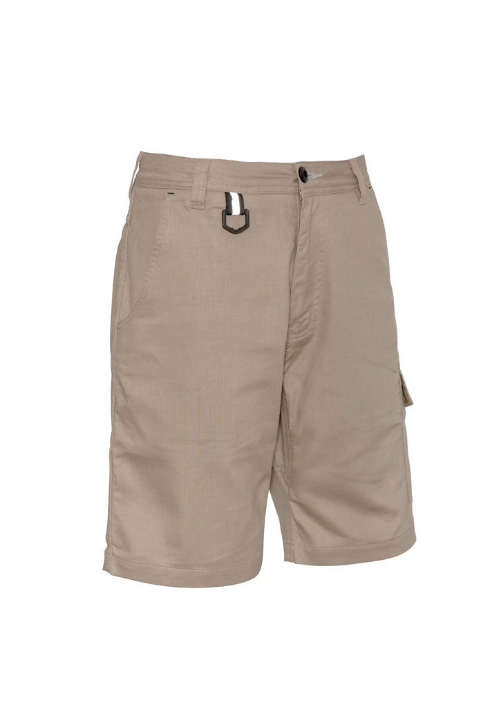 Mens Rugged Cooling Vented Short - Khaki - Front