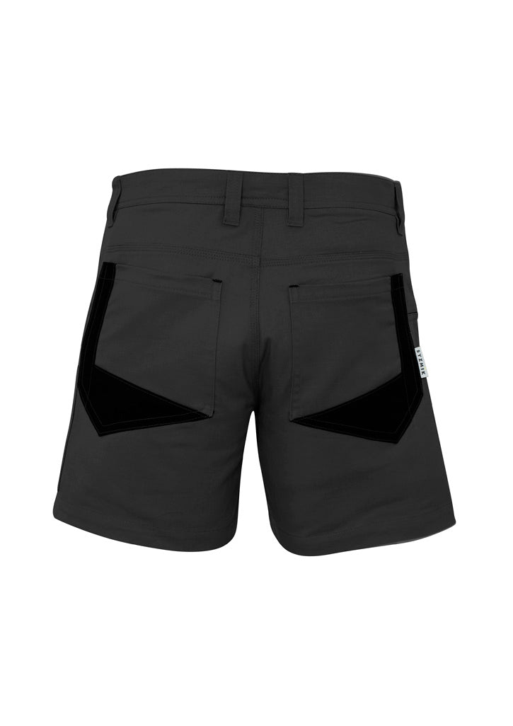 Mens Rugged Cooling Short Short - Charcoal - Back