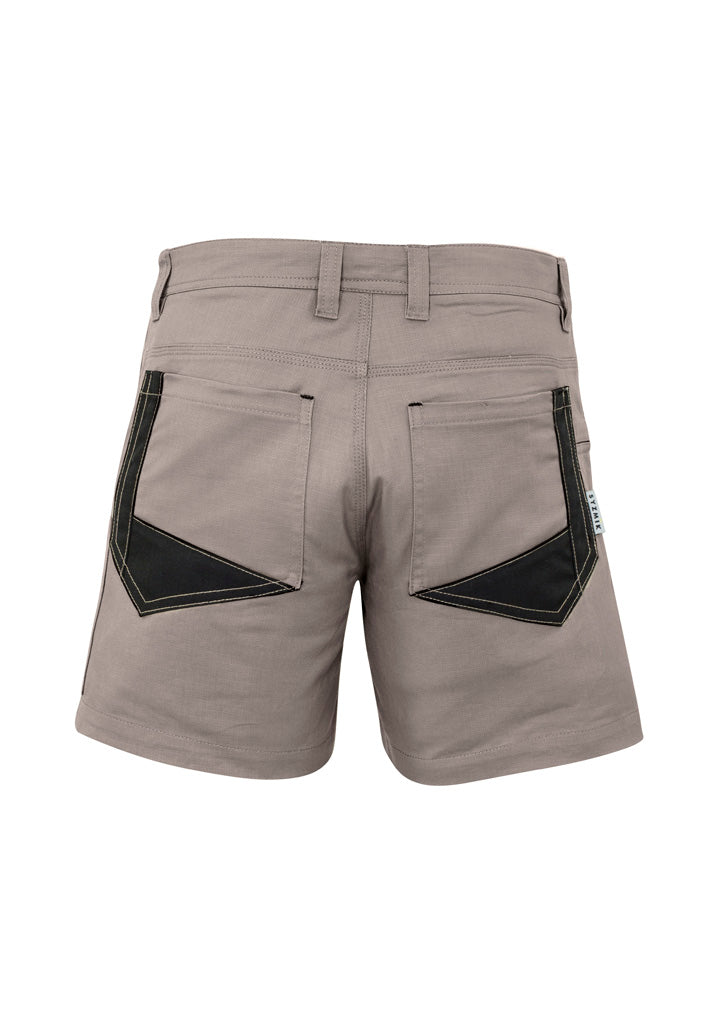 Mens Rugged Cooling Short Short - Khaki - Back
