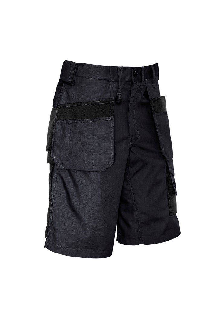 Mens Ultralite Multi-Pocket Short - Charcoal/Black - Front