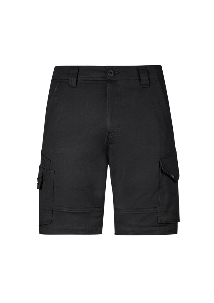 Mens Rugged Cooling Stretch Short - Black - Front