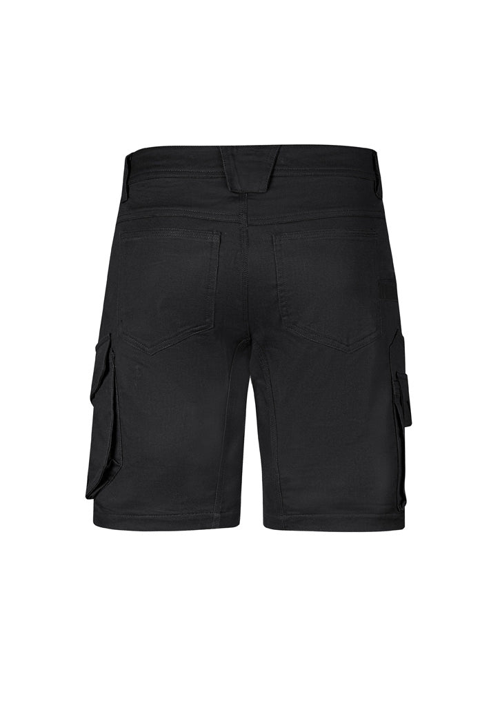 Mens Rugged Cooling Stretch Short - Black - Back