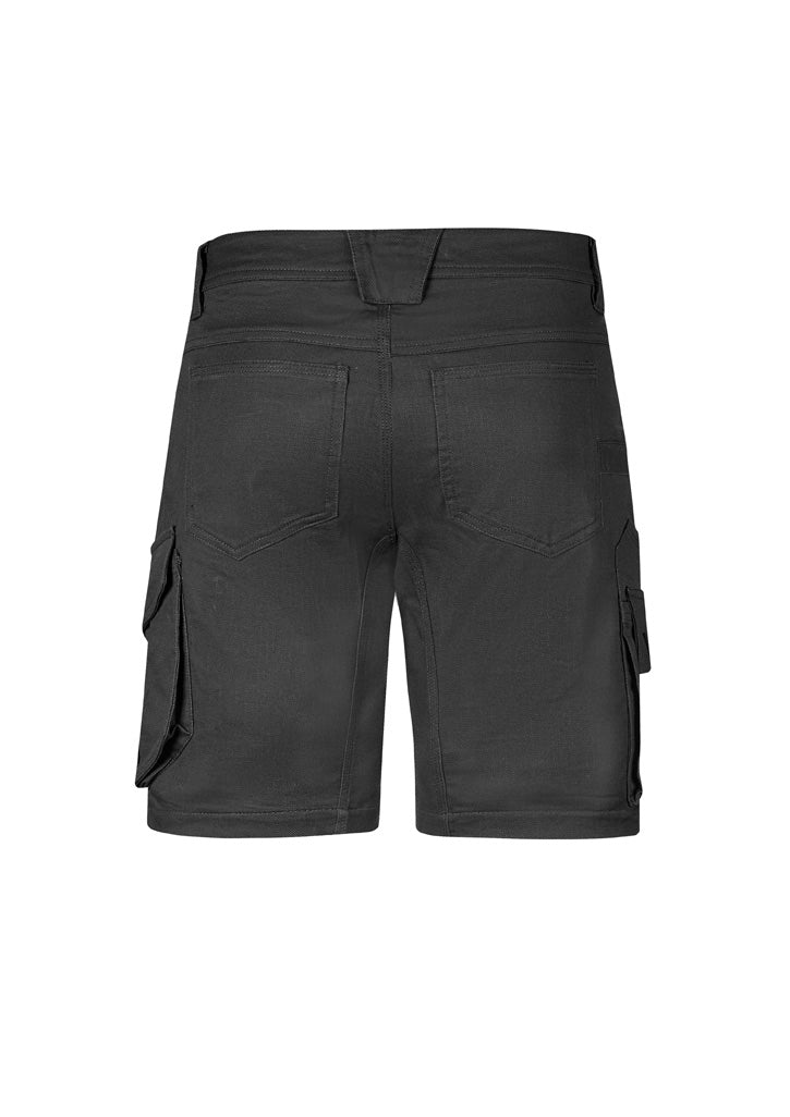 Mens Rugged Cooling Stretch Short - Charcoal - Back