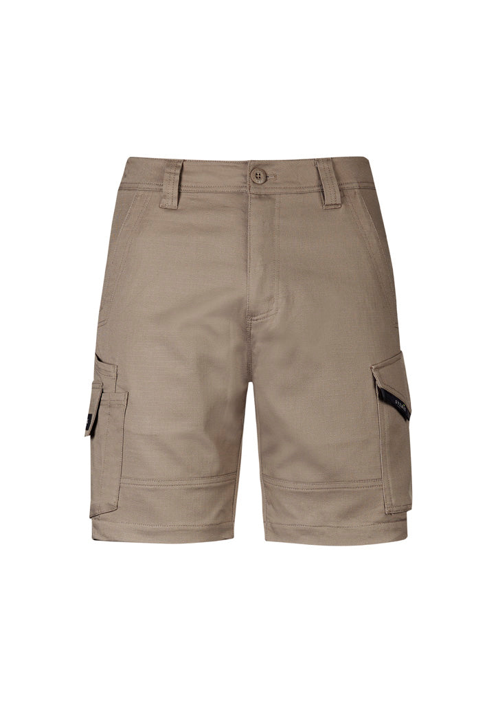 Mens Rugged Cooling Stretch Short - Khaki - Front