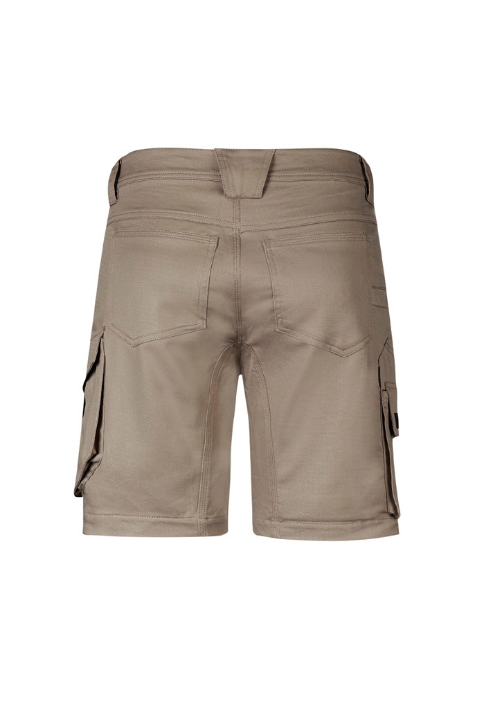 Mens Rugged Cooling Stretch Short - Khaki - Back