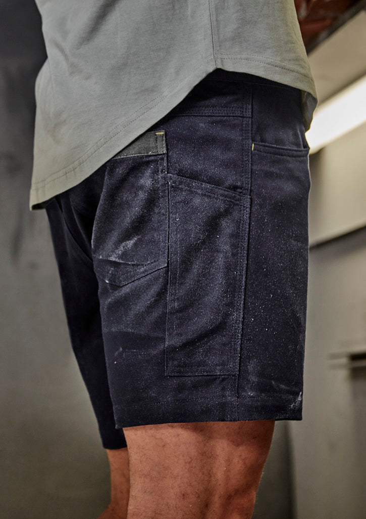 Mens Rugged Cooling Stretch Short Short - Navy - Model