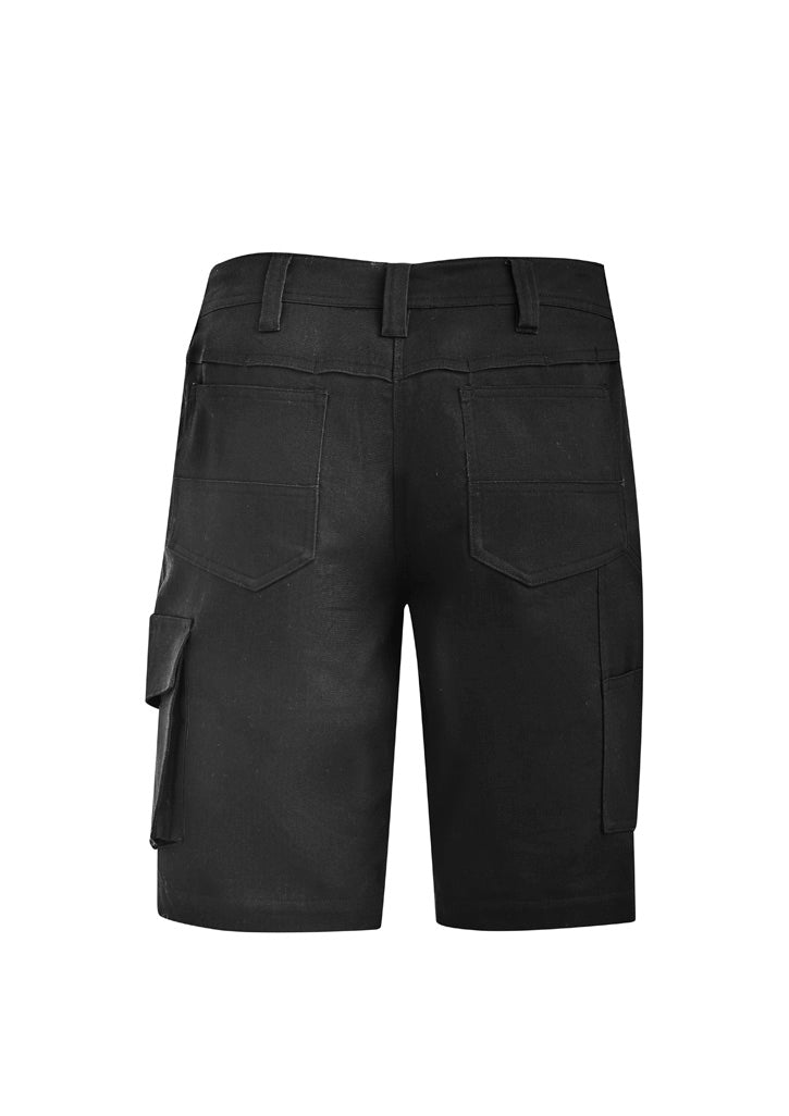 Womens Rugged Cooling Vented Short - Black - Back