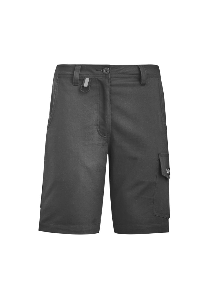 Womens Rugged Cooling Vented Short - Charcoal - Front