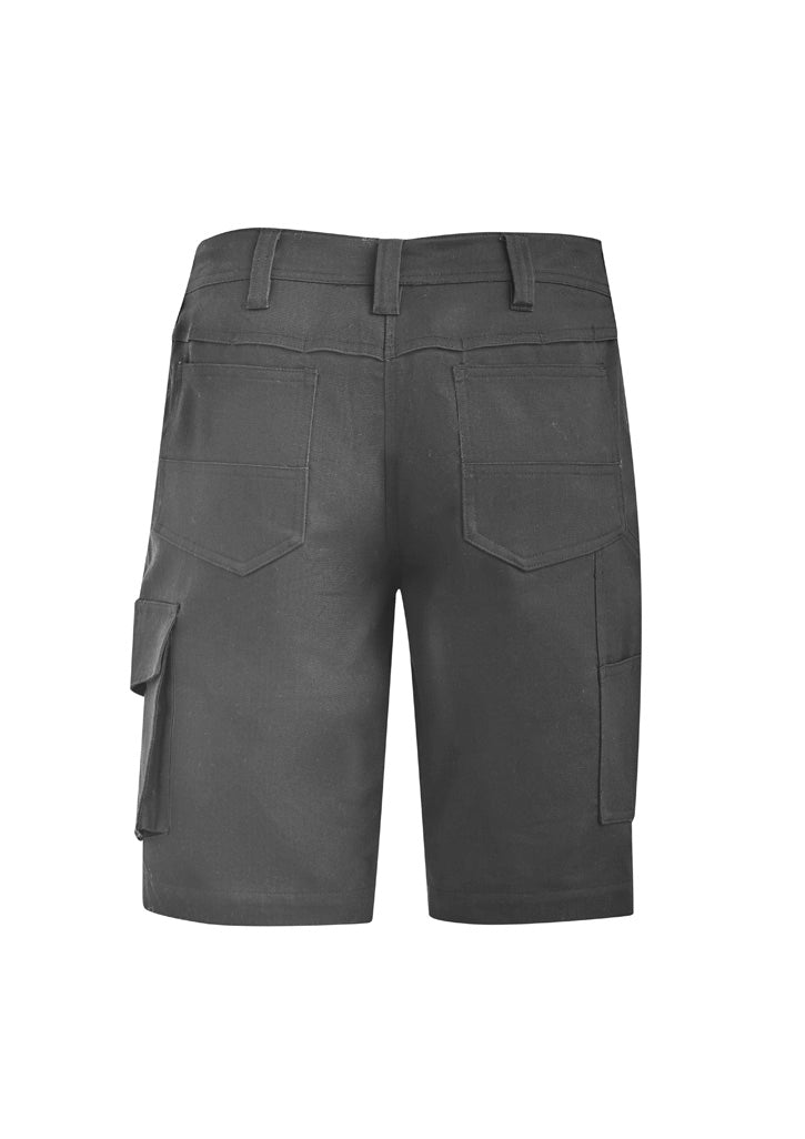 Womens Rugged Cooling Vented Short - Charcoal - Back