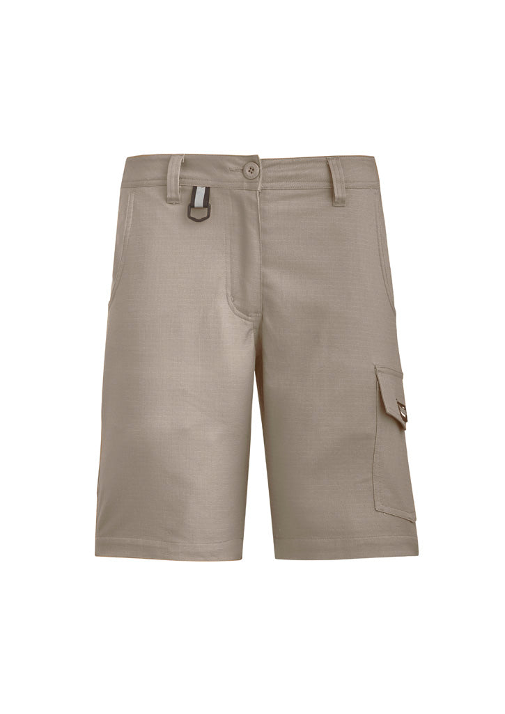 Womens Rugged Cooling Vented Short - Khaki - Front