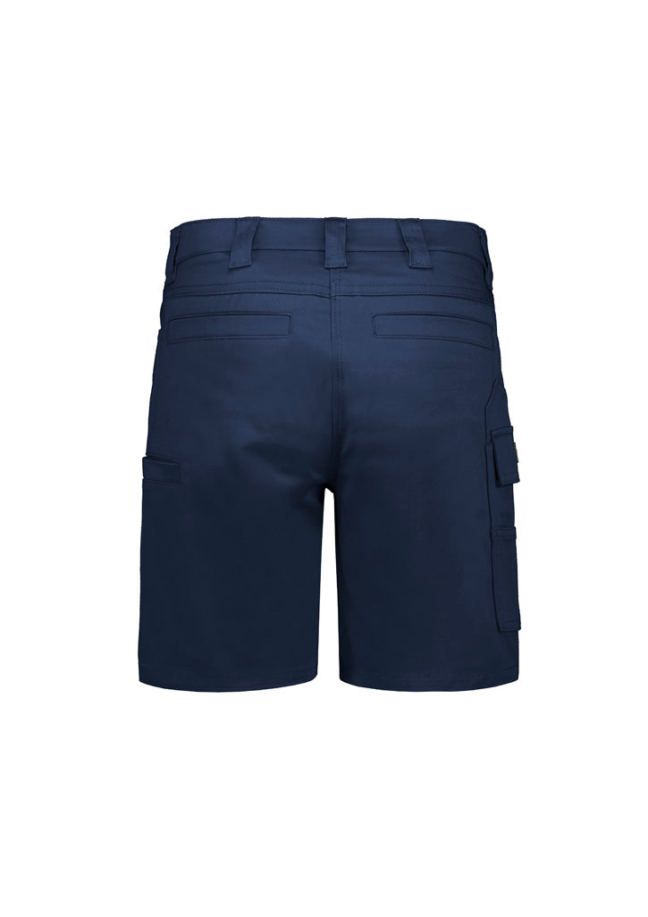 Womens Essential Stretch Cargo Short - Navy - Back