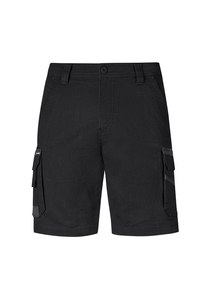 Mens Streetworx Heritage Short - Black - Front