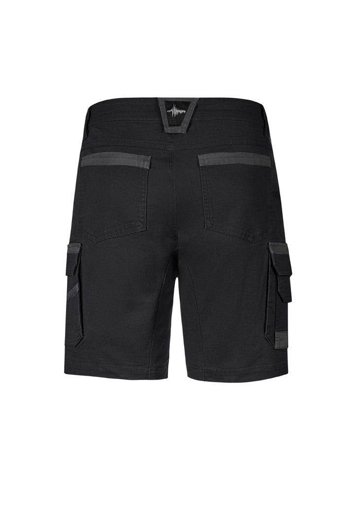 Mens Streetworx Heritage Short - Black - Back