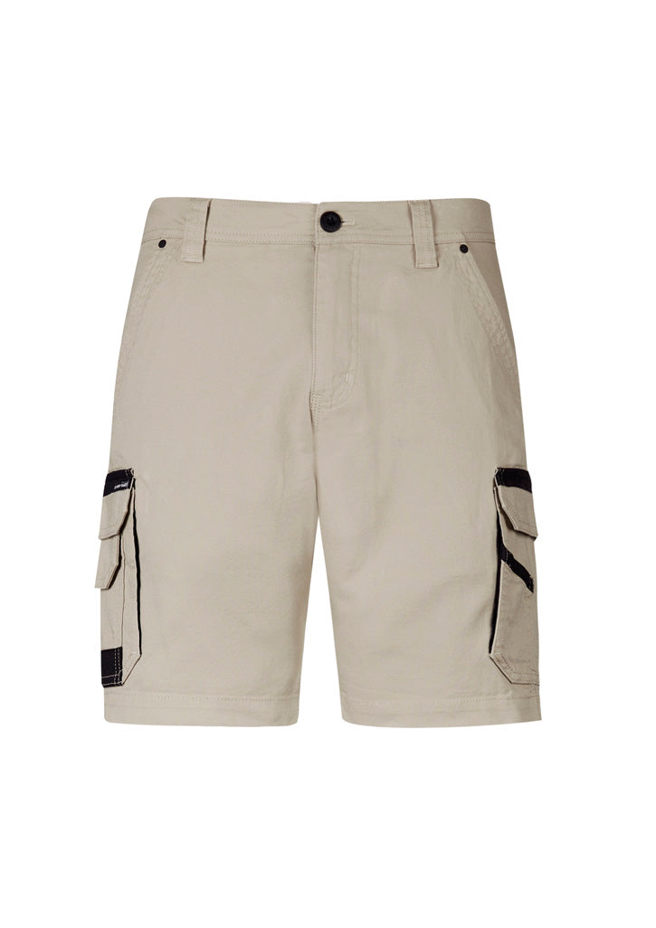 Mens Streetworx Heritage Short - Stone - Front