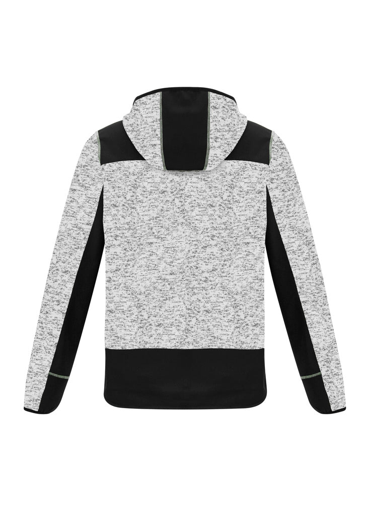 Unisex Streetworx Reinforced Knit Hoodie - Grey - Back