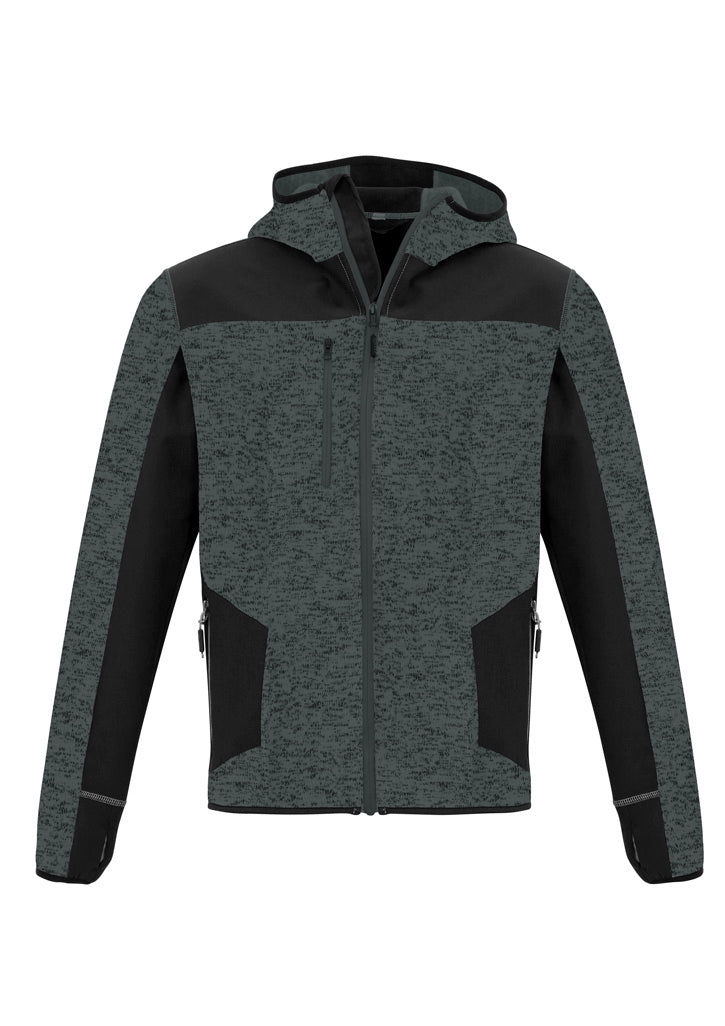 Unisex Streetworx Reinforced Knit Hoodie - Gunmetal - Front