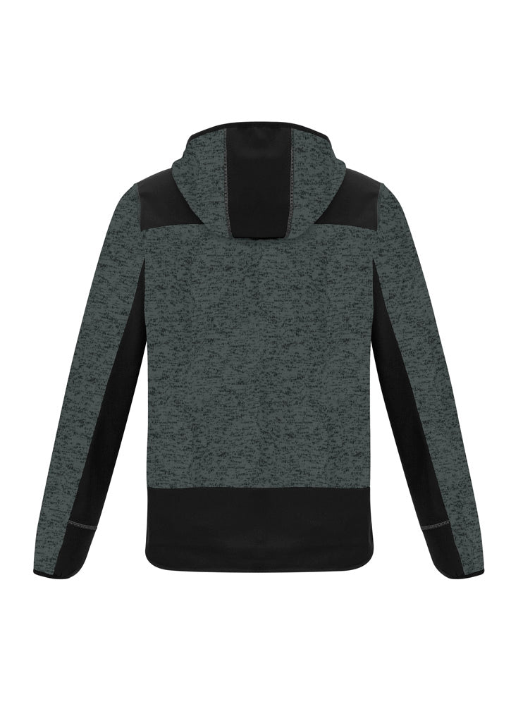 Unisex Streetworx Reinforced Knit Hoodie - Gunmetal - Back
