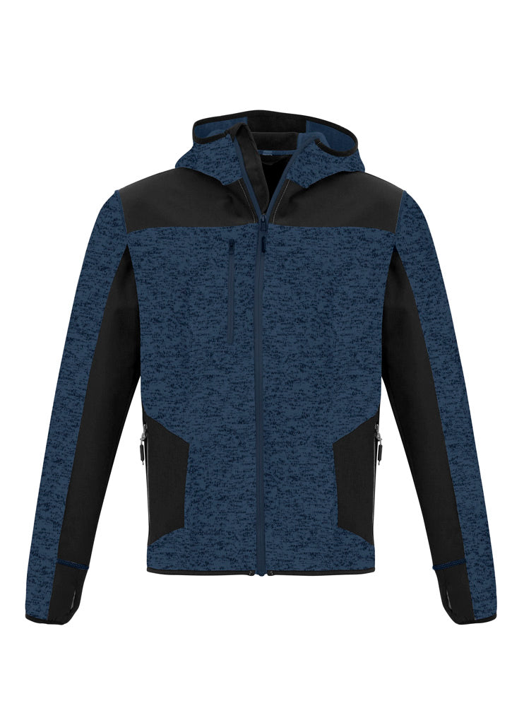 Unisex Streetworx Reinforced Knit Hoodie - Navy - Front
