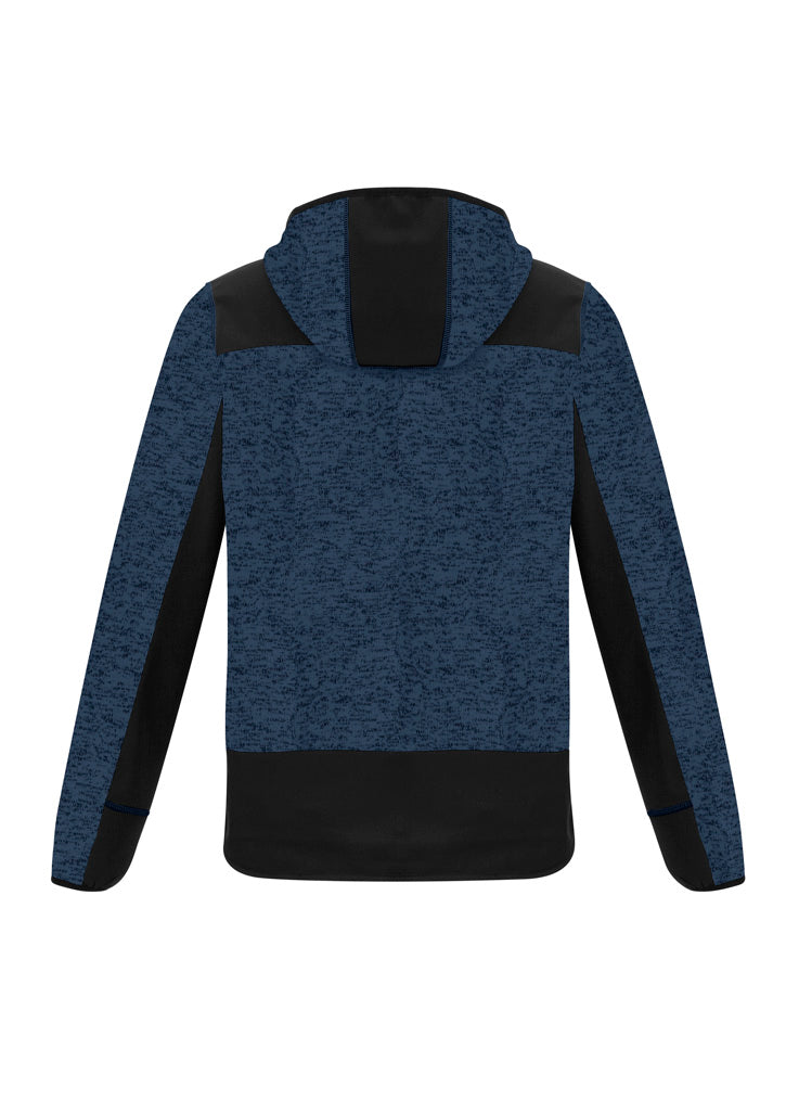 Unisex Streetworx Reinforced Knit Hoodie - Navy - Back