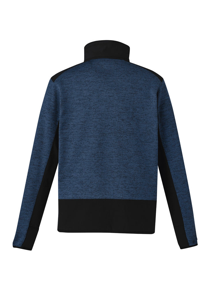 Unisex Streetworx Reinforced Knit 1/2 Zip Pullover - Navy - Back