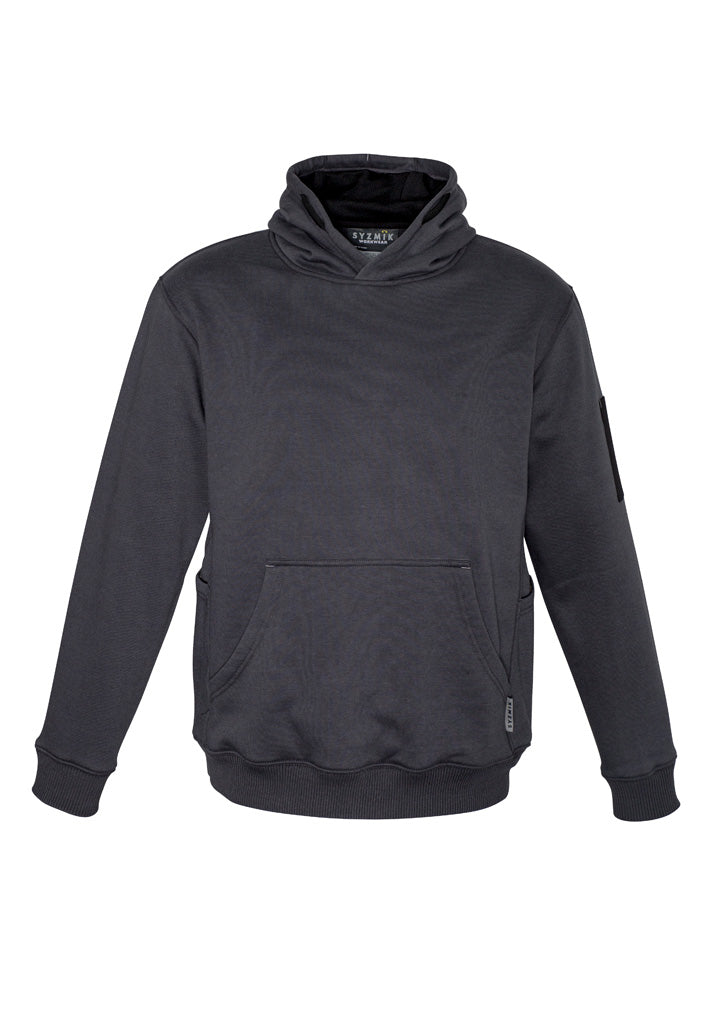 Unisex Multi-Pocket Hoodie - Charcoal/Black - Front