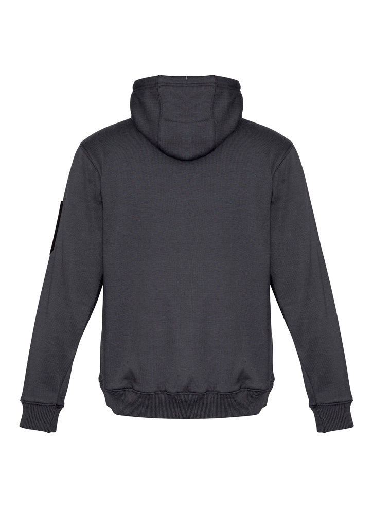 Unisex Multi-Pocket Hoodie - Charcoal/Black - Back