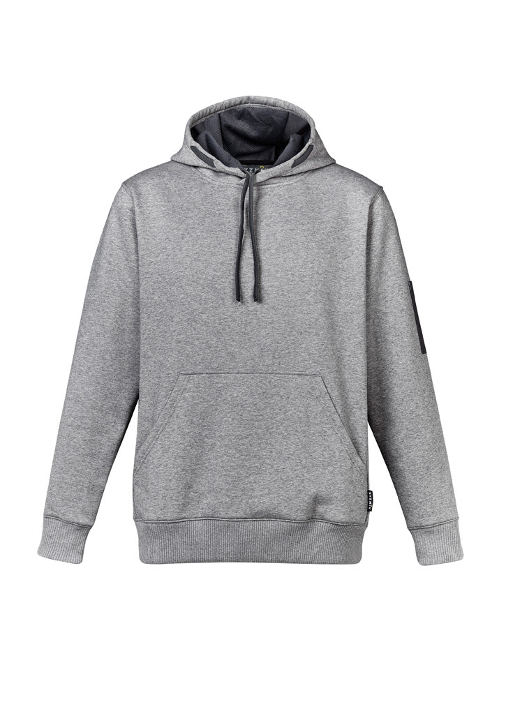 Unisex Multi-Pocket Hoodie - Grey Marle/Charcoal - Front