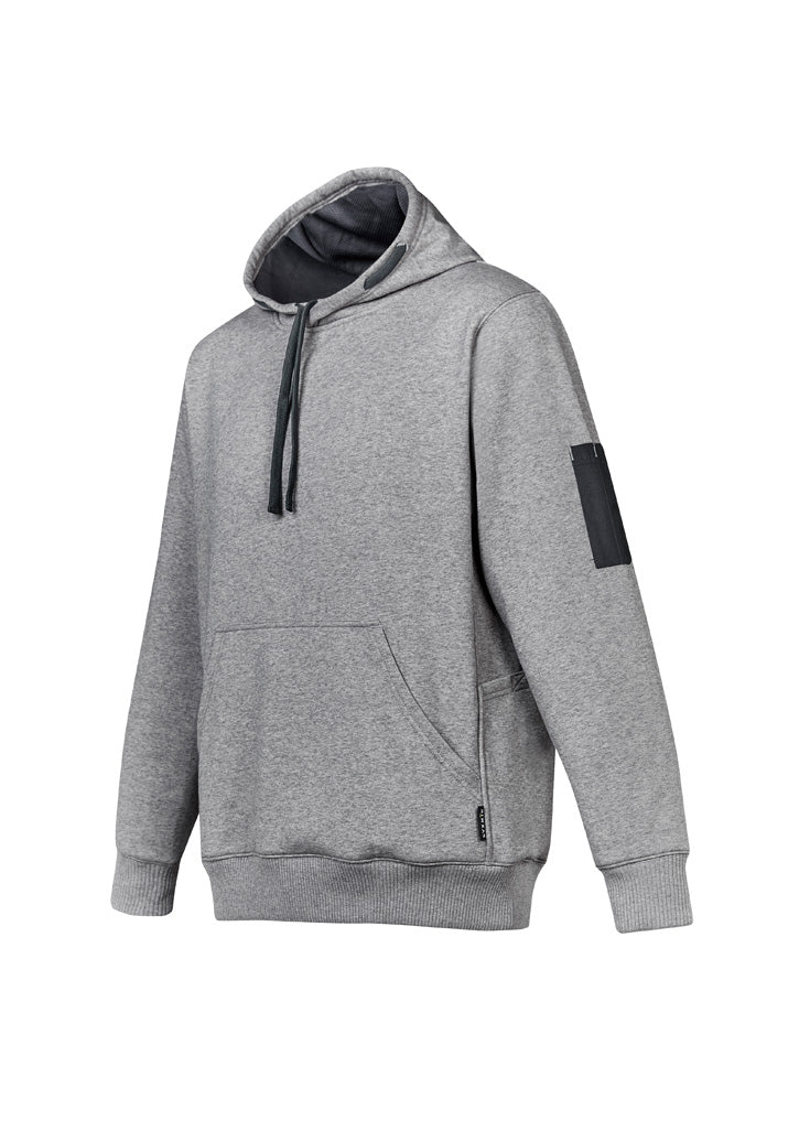 Unisex Multi-Pocket Hoodie - Grey Marle/Charcoal - View