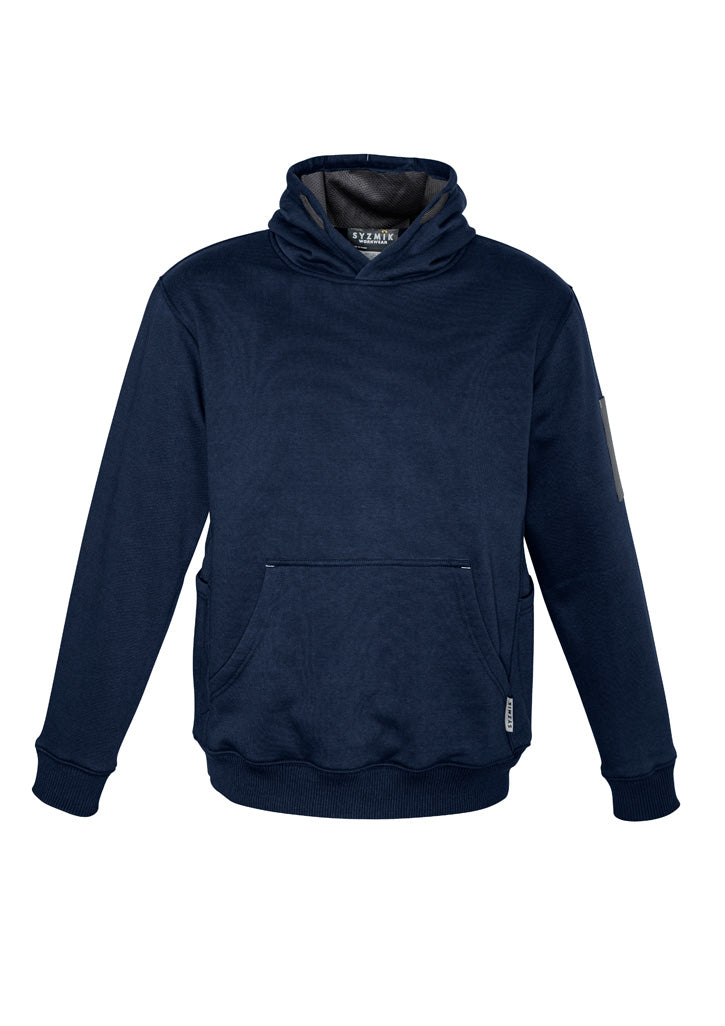 Unisex Multi-Pocket Hoodie - Navy/Charcoal - Front