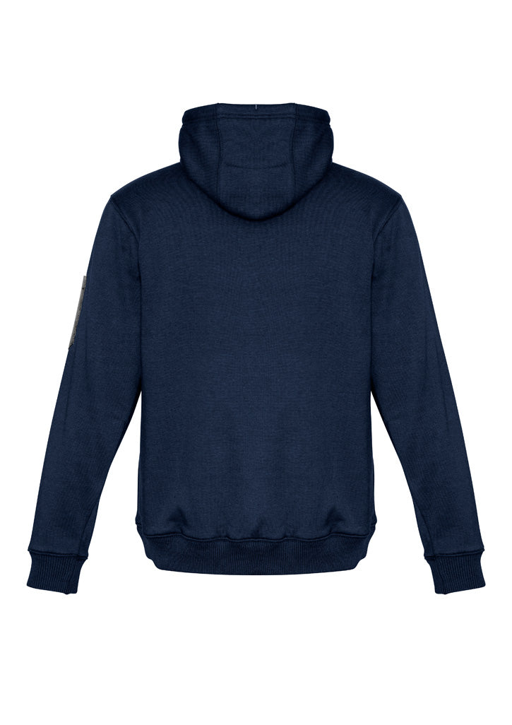 Unisex Multi-Pocket Hoodie - Navy/Charcoal - Back