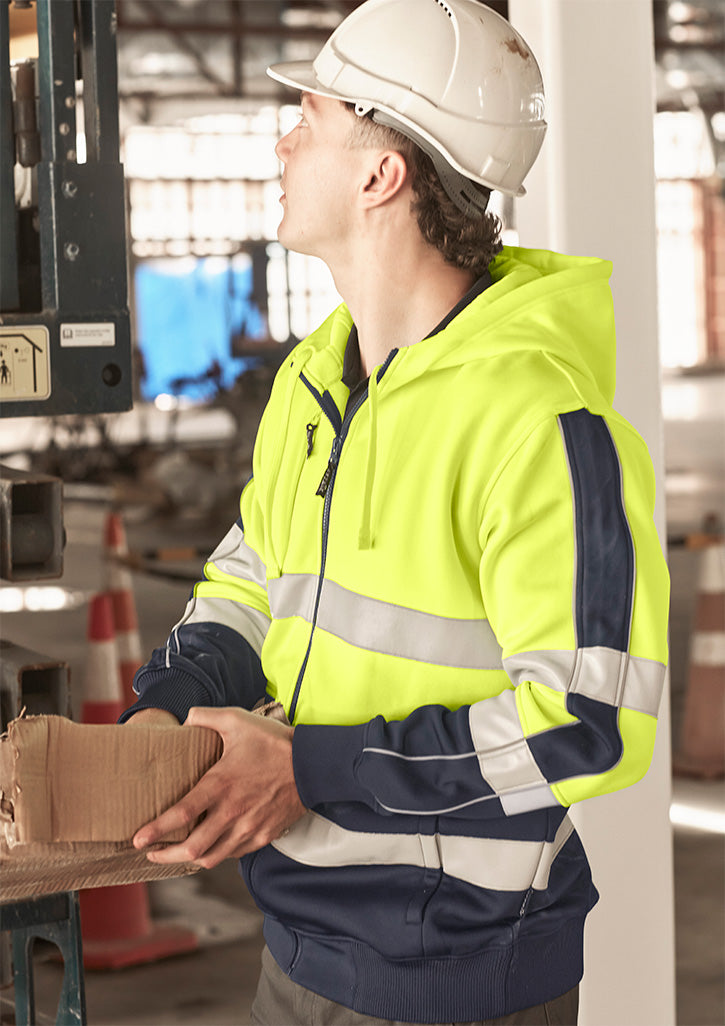 Unisex Hi Vis Full Zip Stretch Taped Hoodie 5