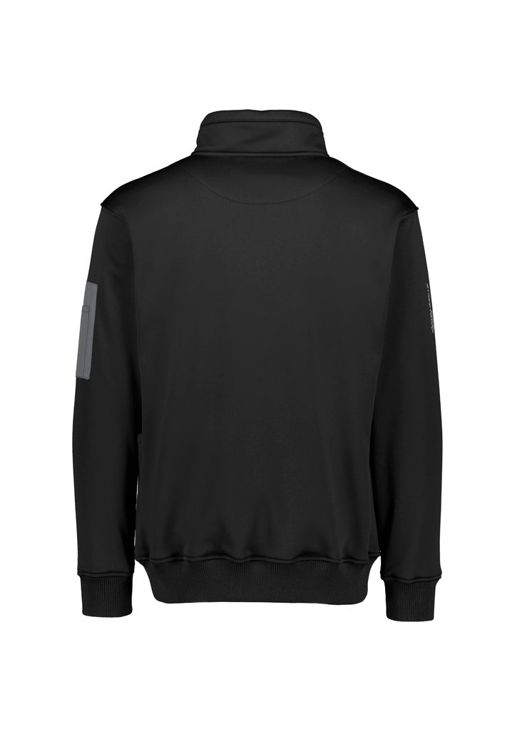 Unisex Streetworx Water Resistant 1/4 Zip Pullover - Black - Back