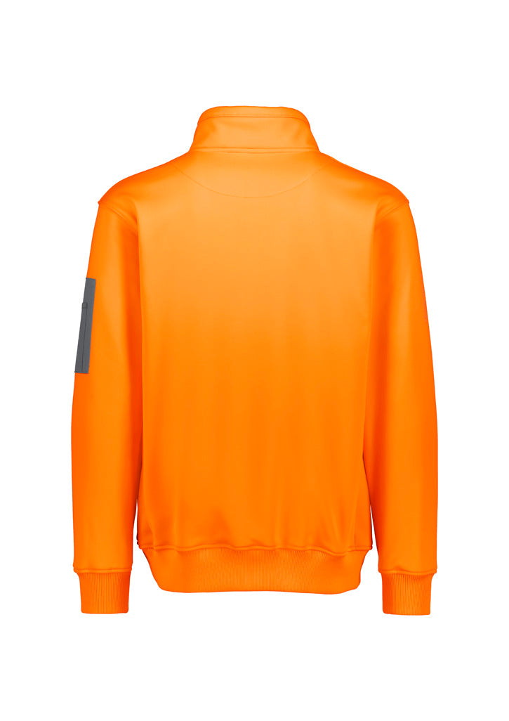 Unisex Streetworx Water Resistant 1/4 Zip Pullover - Orange - Back