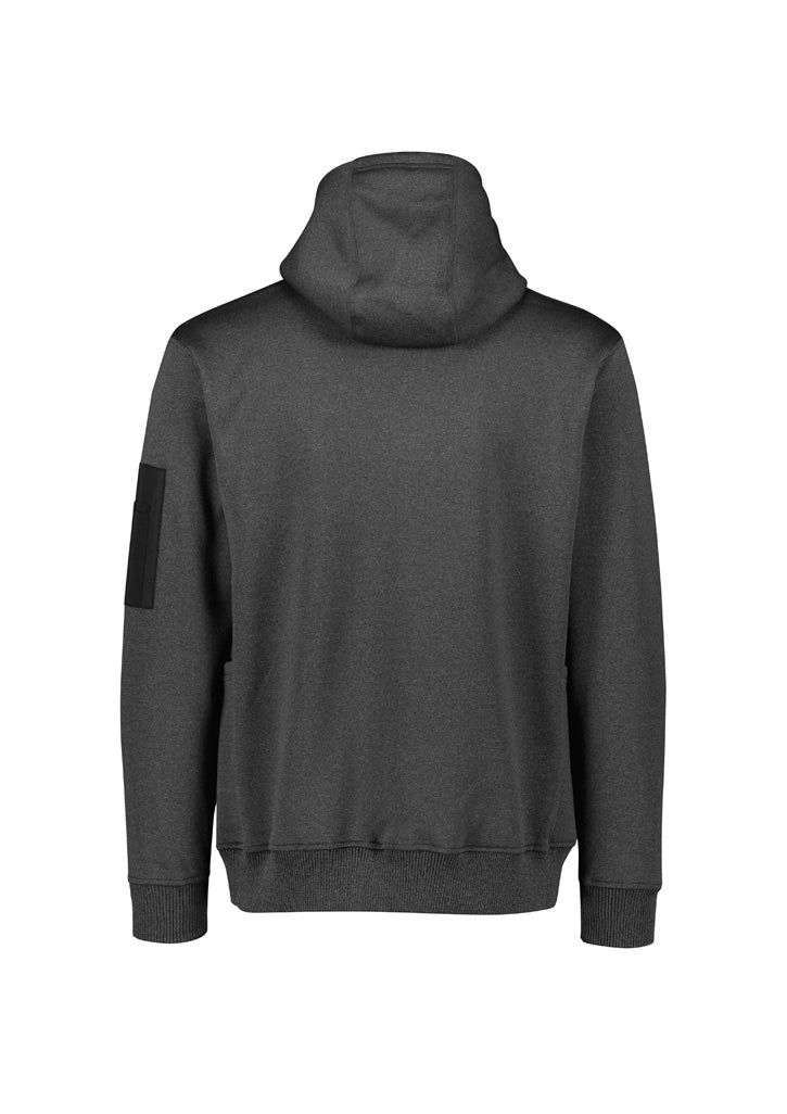 Unisex Water Resistant Hoodie - Charcoal Marle - Back