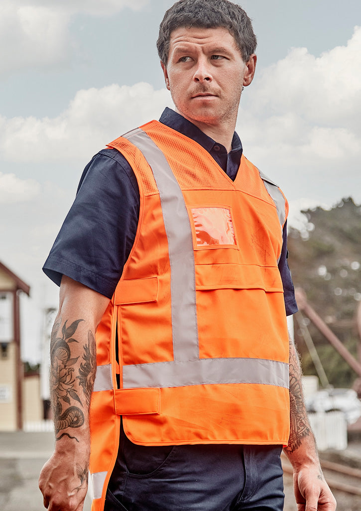 Unisex Hi Vis NSW Rail Vest - Orange - Model