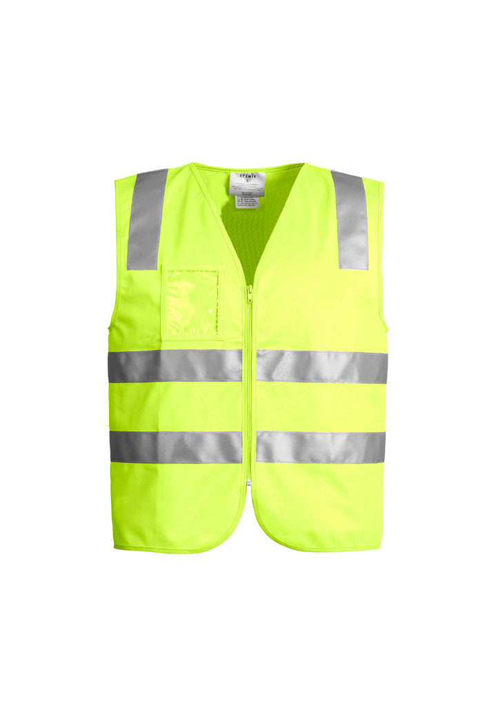 Unisex Hi Vis Zip Vest - Yellow - Front