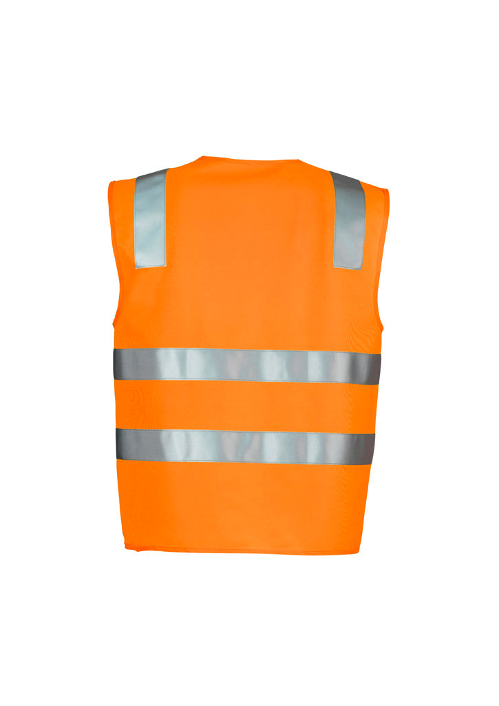 Unisex Hi Vis Basic Vest - Orange - Back