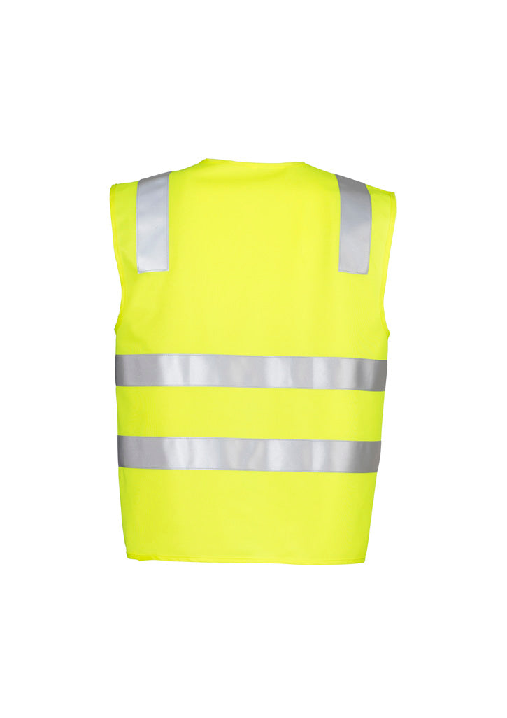 Unisex Hi Vis Basic Vest - Yellow - Back