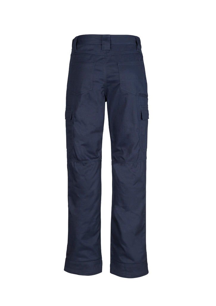 Mens Midweight Drill Cargo Pant (Stout) - Navy - Back