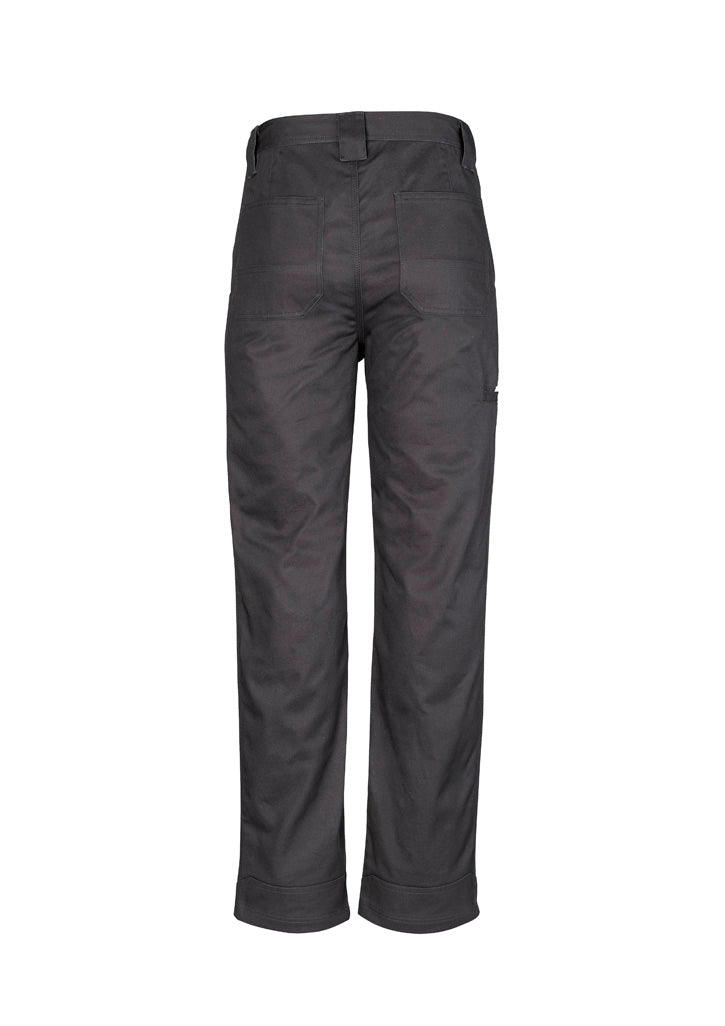 Mens Plain Utility Pant - Charcoal - Back