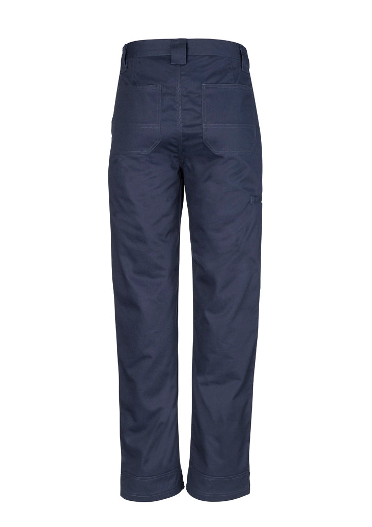 Mens Plain Utility Pant - Navy - Back