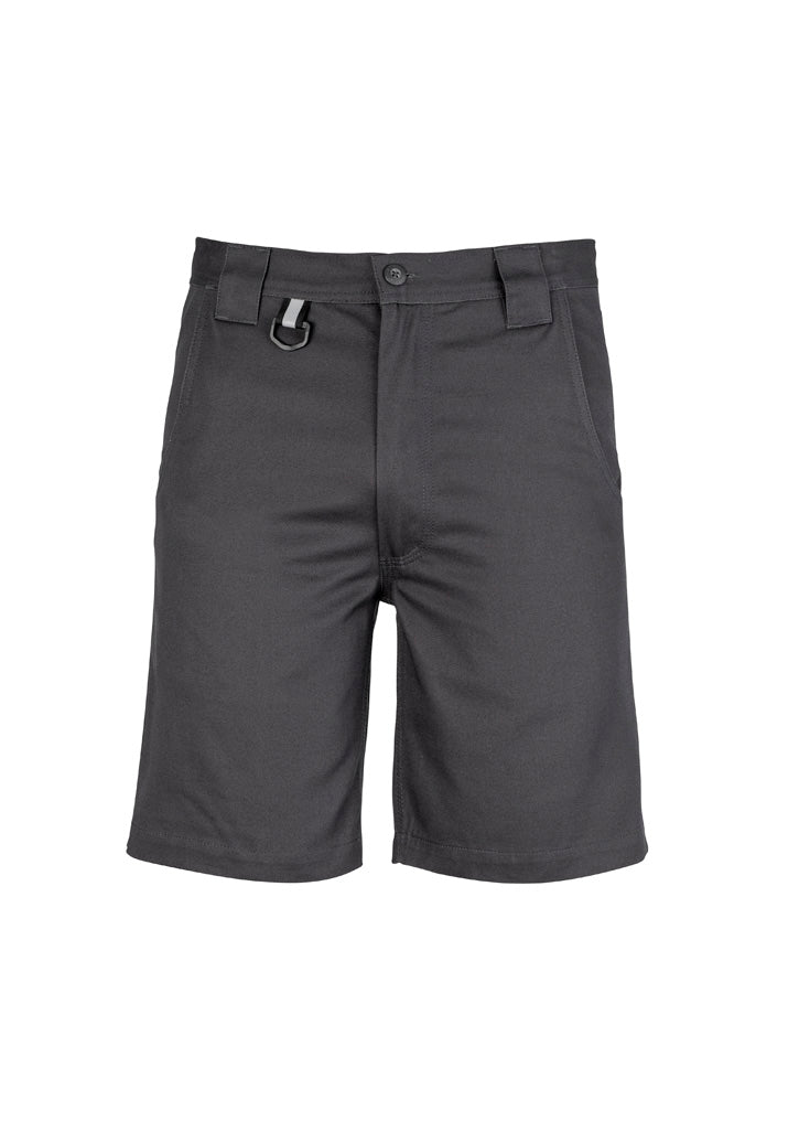 Mens Plain Utility Short - Charcoal - Front