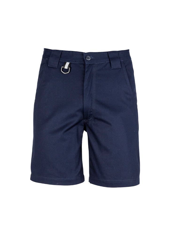 Mens Plain Utility Short - Navy - Front